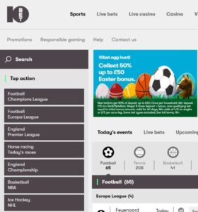 10Bet Casino casino website
