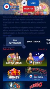 All British Casino casino website