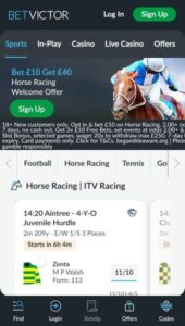 BetVictor casino website
