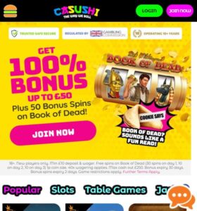 Casushi casino website