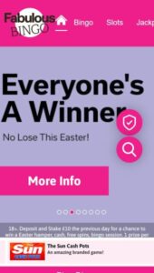Fabulous Bingo casino website