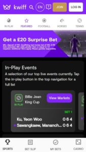 Kwiff casino website