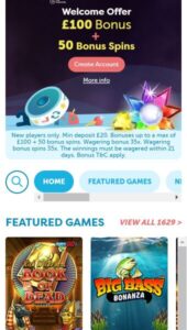 Play Frank casino website