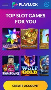 PlayLuck casino website