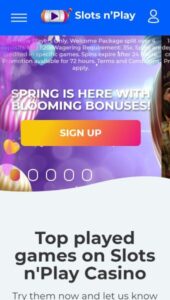 SlotsnPlay casino website