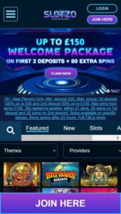 Slotzo casino website