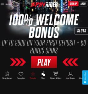Spin Rider casino website