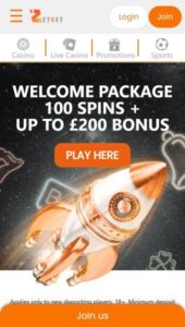 ZetBet casino website