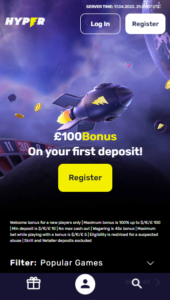 Hyper Casino casino website