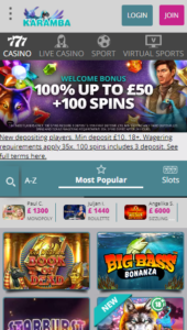 Karamba casino website