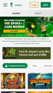 Luckster casino website
