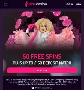 Pink Casino casino website