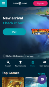 Platin Casino casino website