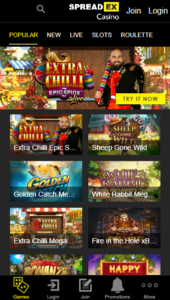 Spreadex Casino casino website