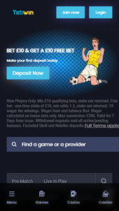 Tebwin casino website